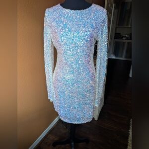 Sexy sequined cocktail dress